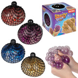 Toi-toys fun glitterknijpbal in net 10cm