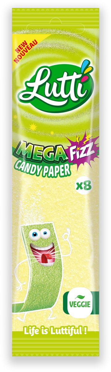 Lutti candy paper megafizz 2x24st