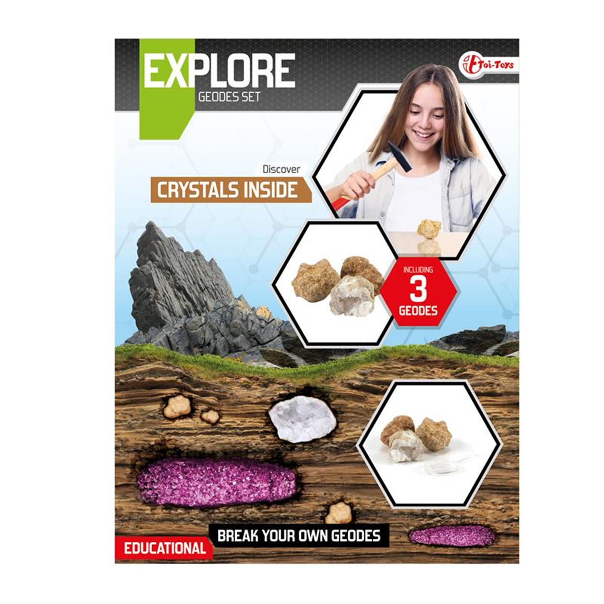 Toi-toys toi toys explore geodes breken