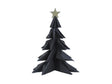 House of nature deco kerstboom papier 28cm zwart