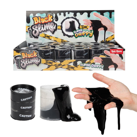 Toi-toys slime slijm in mini olievat zwart