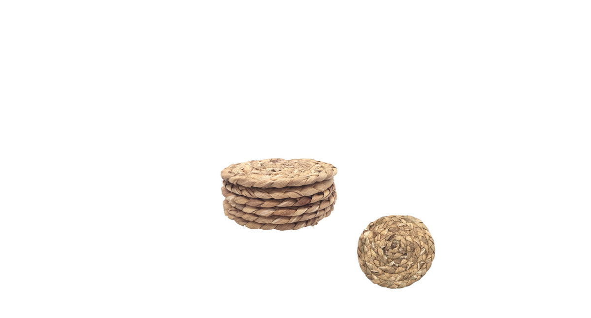 S 6 coasters grass ø11cm natural