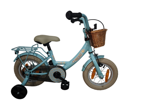 Hulzebos cycle parts b.v. bfk 12 girly meisjes blauw + mand 12gg20