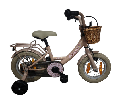 Hulzebos cycle parts b.v. bfk 12 girly meisjes roze + mand 12gg30