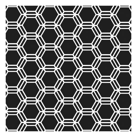 The crafter's workshop • template 15x15cm honeycomb