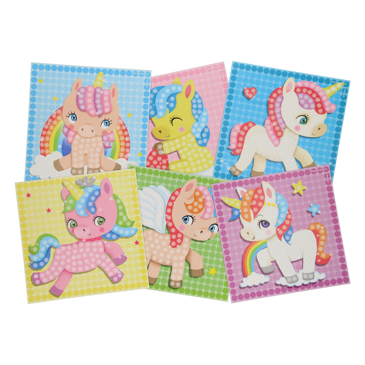 Playmais Playmais Cards Mosaic Decor Unicornio