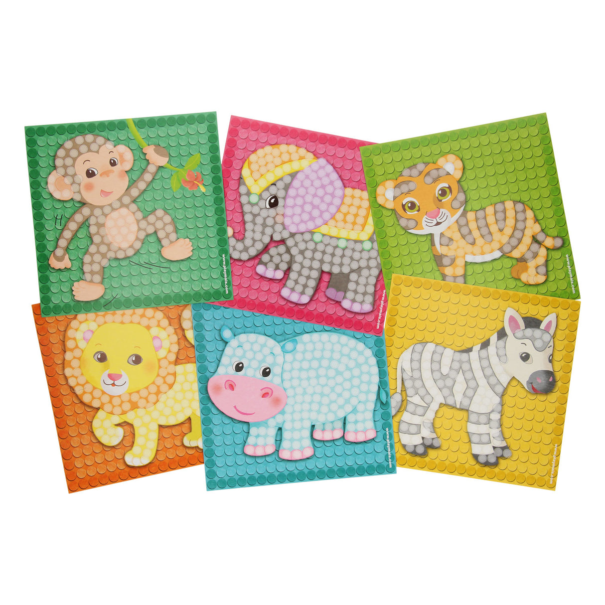 Playmais Playmais Cards Mosaic Decore Zoo