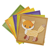 Playmais mosaic kaarten versieren bos