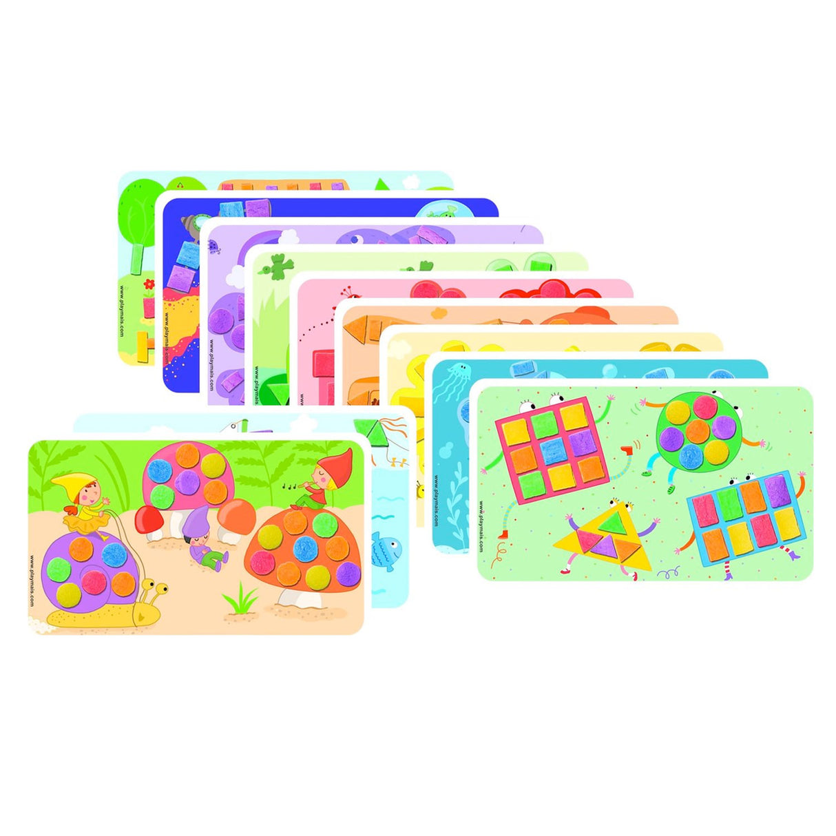 Playmais Playmais Cards Decor -Forming Colores, 24st.