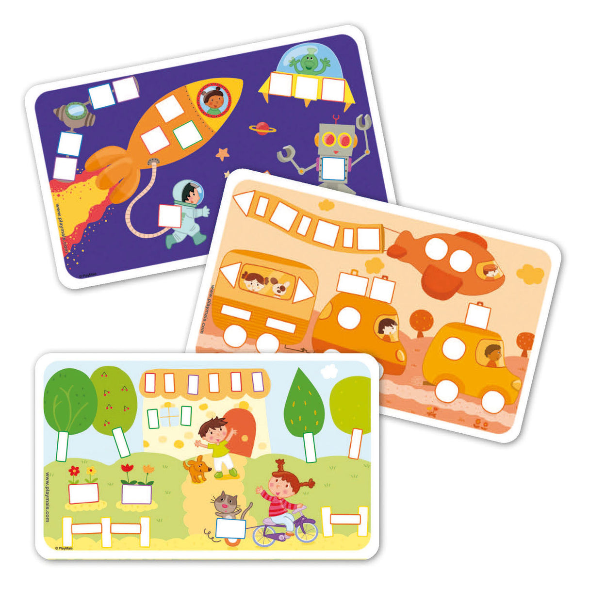 Playmais Playmais Cards Decor -Forming Colores, 24st.