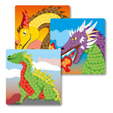 Playmais Playmais Cards Mosaic Decor Fantasy Dragon