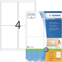 Adresetiketten premium herma 4250 a4 99,1x139mm mat wit