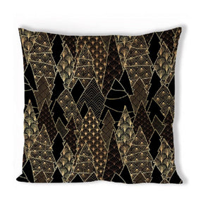Ambiente kussenhoes luxury trees zwart -40x40cm -100% katoen