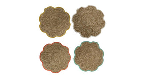Placemat corcovado 4 assortie ø37x1cm