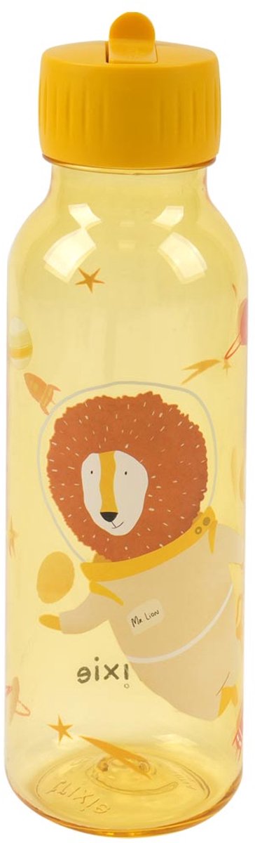 Trixie | drinkfles met print - spaceman mr. lion - tritan - waterfles voor kinderen - 500ml - lekvrije fles - geel