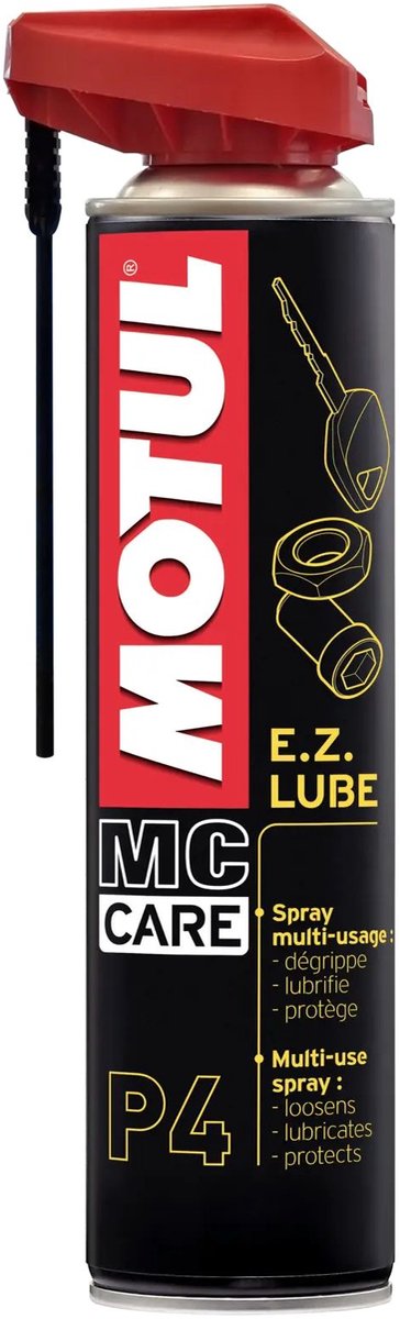 Motul multifunctionele smeerspray mc care p4 e.z. lube 400ml voor motor nieuw