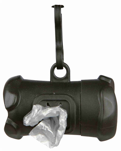 Trixie Poop Bag Holder Bone Shape With Poop Bags Assorti