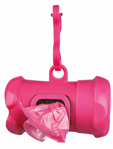 Trixie Poop Bag Holder Bone Shape With Poop Bags Assorti