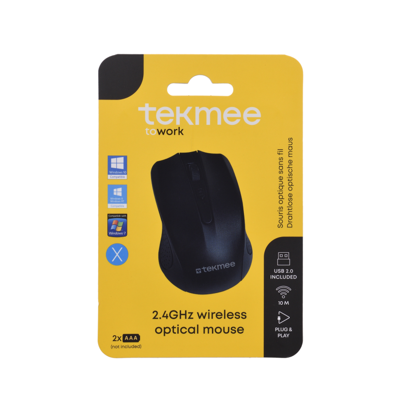Tekmee draadloze optische muis 2.4ghz
