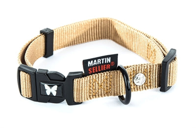 Beige de nylon ajustable de collar Martin