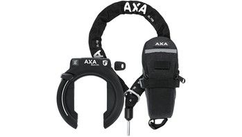 Axa XXL Black ring lock + saddle bag + ULC100 Necklace