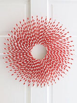 American crafts • paper straws 4 crimson stripe