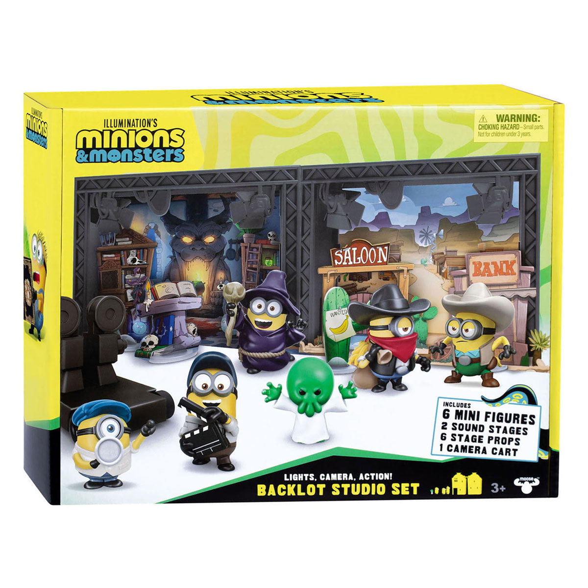 Moose minions monsters 6 mini figuren