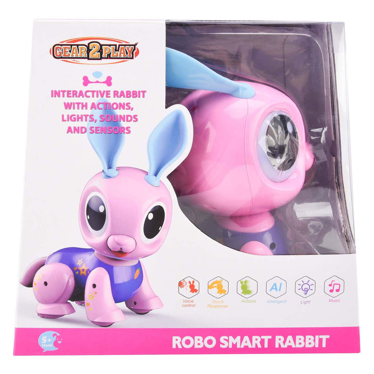 Gear2Play Robo Smart Rabit Interactive Animal