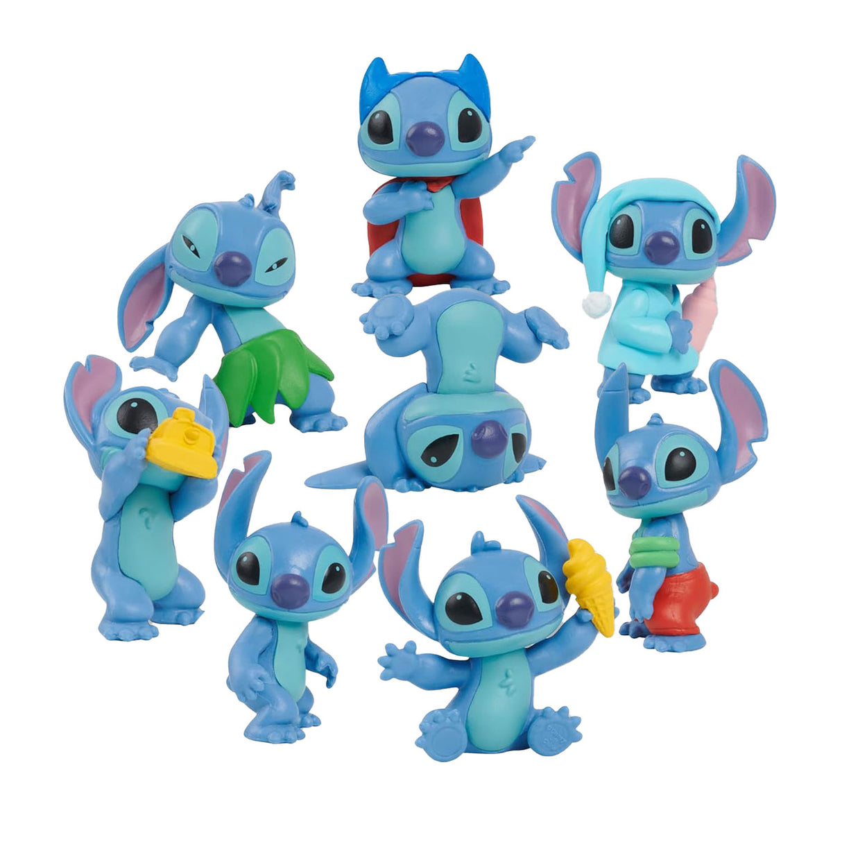 Disney Stitch Set med 8 lekfigurer