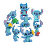 Disney stitch set van 8 speelfiguren