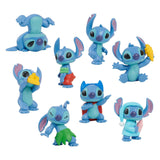 Disney Stitch Set med 8 lekfigurer