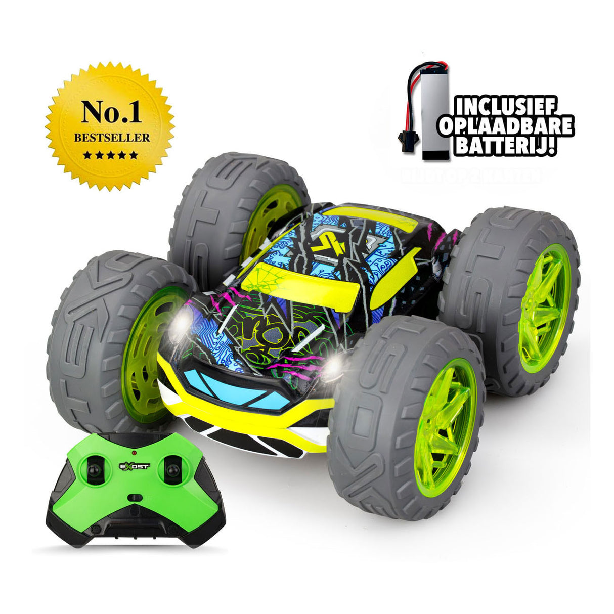 Spectron Exost RC 360 Cross Flash Amazon Green Steerable car