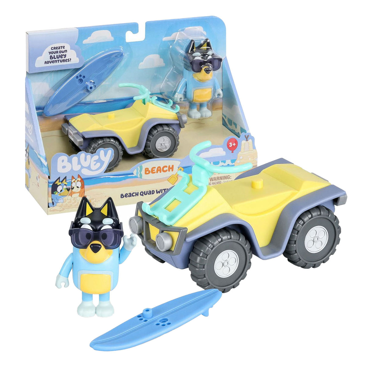 Moose Toys Bluey Beach Quad Speel figura