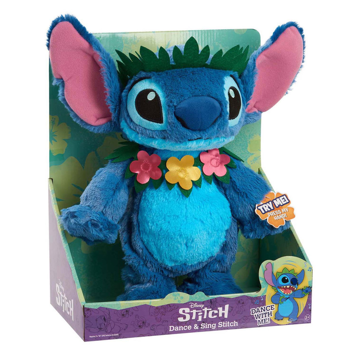 Spectron Dance och Sing Cuddly Plush - Stitch