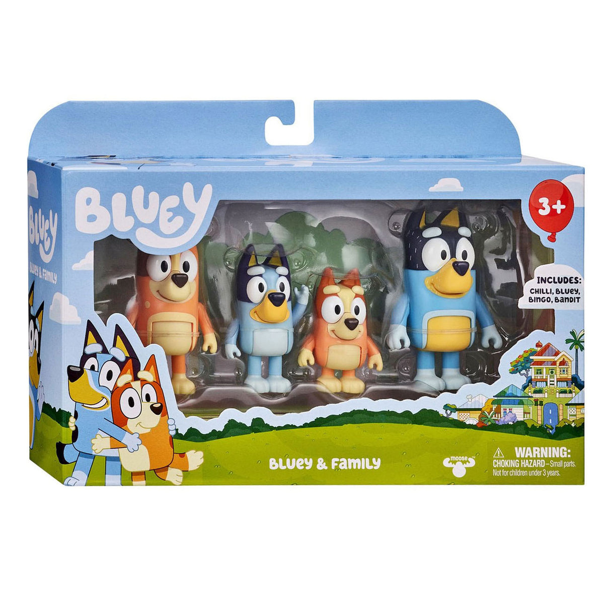 Elch Toys Bluey Family Speel Figuren, 4st.