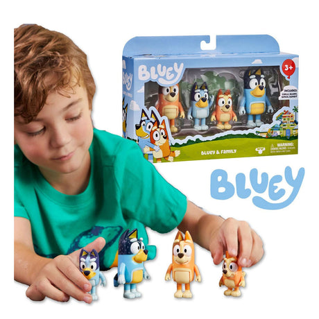 Moose toys bluey familie figurenset 4 pack