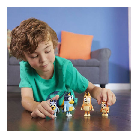 Moose bluey familie speelfiguren, 4st.