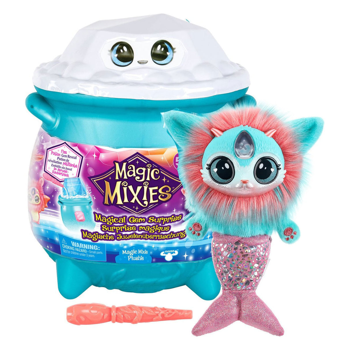 Moose toys magic mixies magical gem suprise magische ketel water - maak je mixie plushie