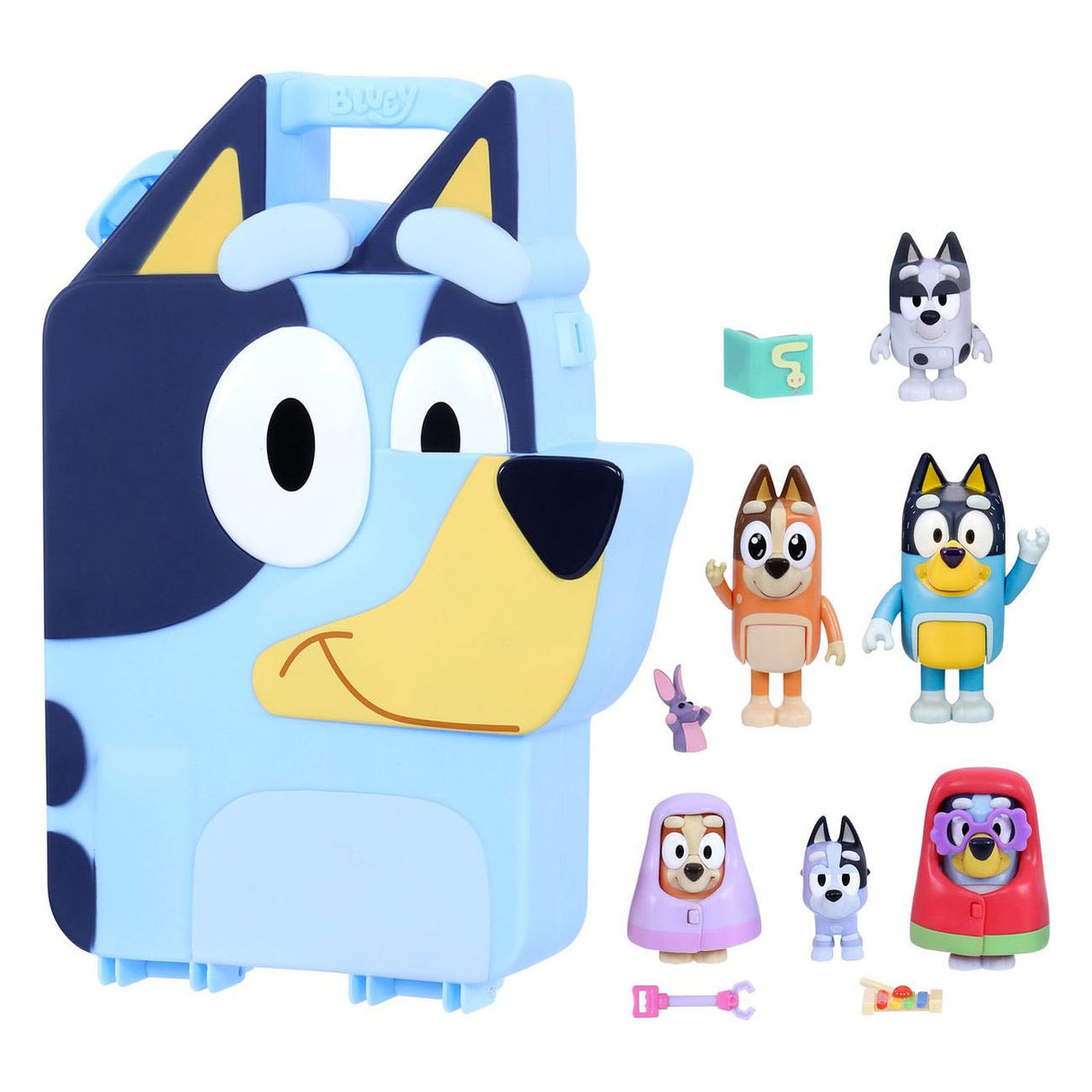 Moose Toys Blueys Big 'n Go Play Set, 14dlg.