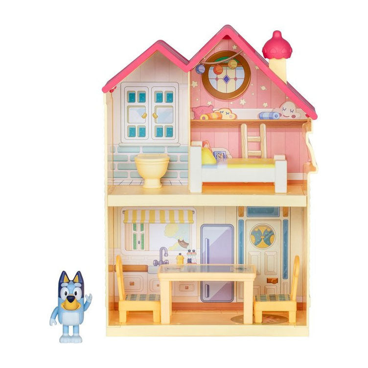 Moose Toys Bluey Mini Speelhuis z meblami i figurą