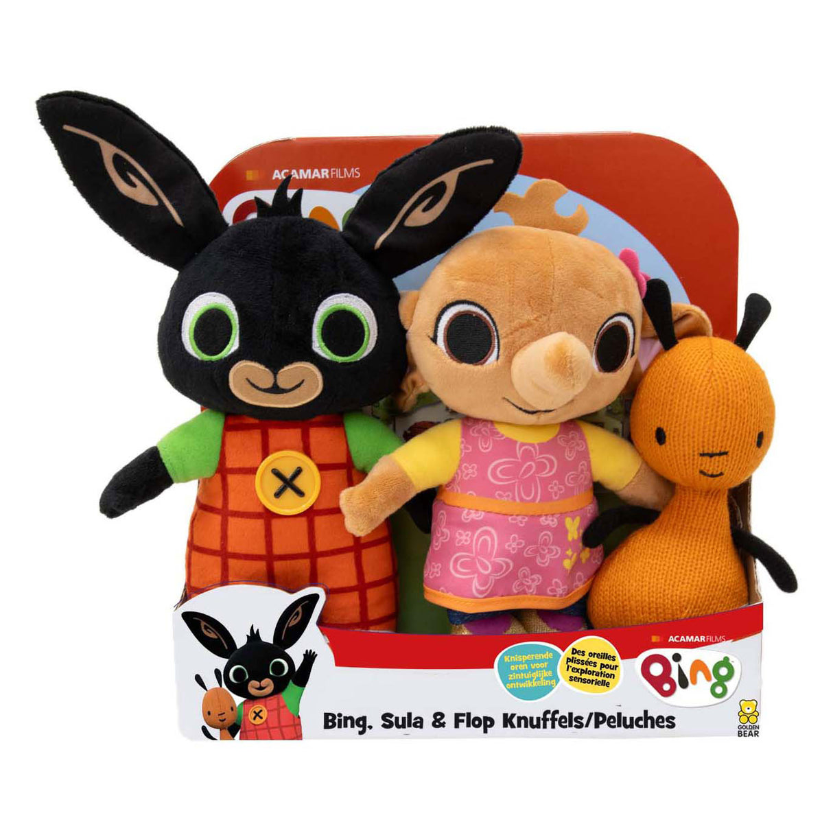 Bing, sula flop knuffels, set van 3