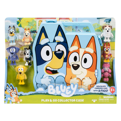 Moose bluey play go koffer met 8 speelfiguren