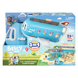 Moose toys bluey 3in1 vliegtuig met 2 speelfiguren