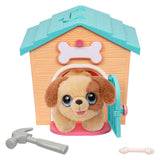 Moosing Toys Iwwerraschung Puppy hänken an engem Doghouse