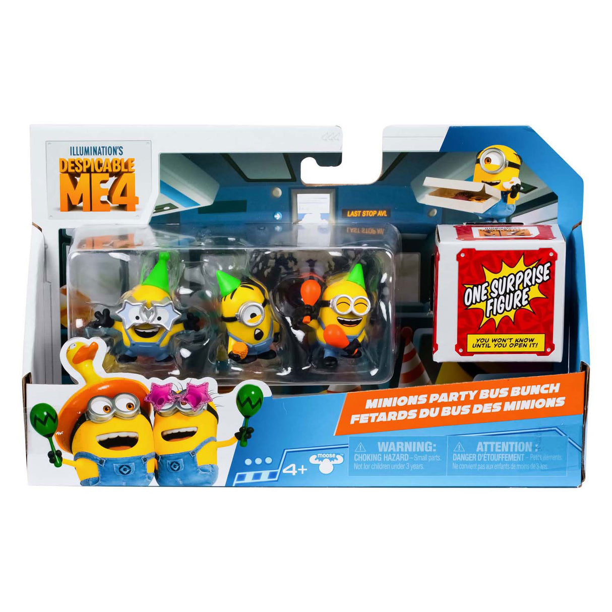 Moose Toys Despicable Me 4 - Avl Squad Speel Figures 4 -pak