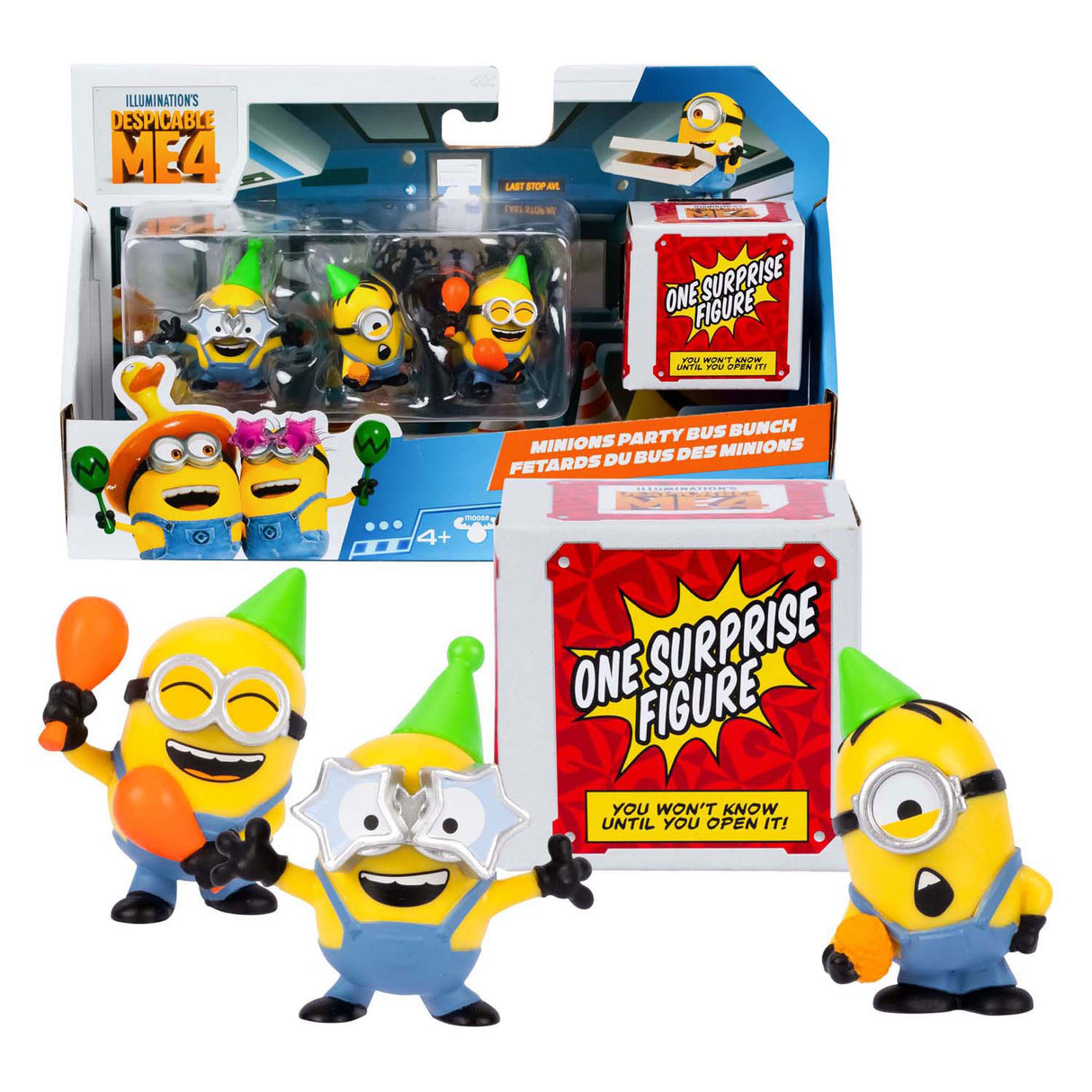 Älgar Toys Despicable Me 4 - AVl Squad Speel Figures 4 -pack