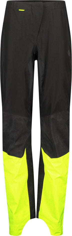 Agu tech commuter - regenbroek heren - winddicht waterdicht ademend poray 10.000 - hi-vis neon - reflecterend - gerecycled polyester - verstevigd zitvlak - zwart - l