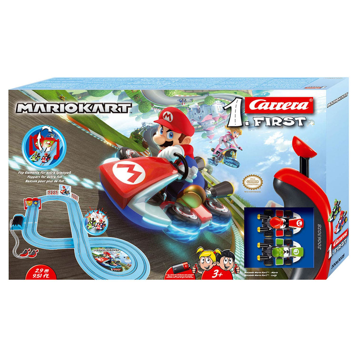 Carrera First Racebaan, 2,9 m - Mario Kart