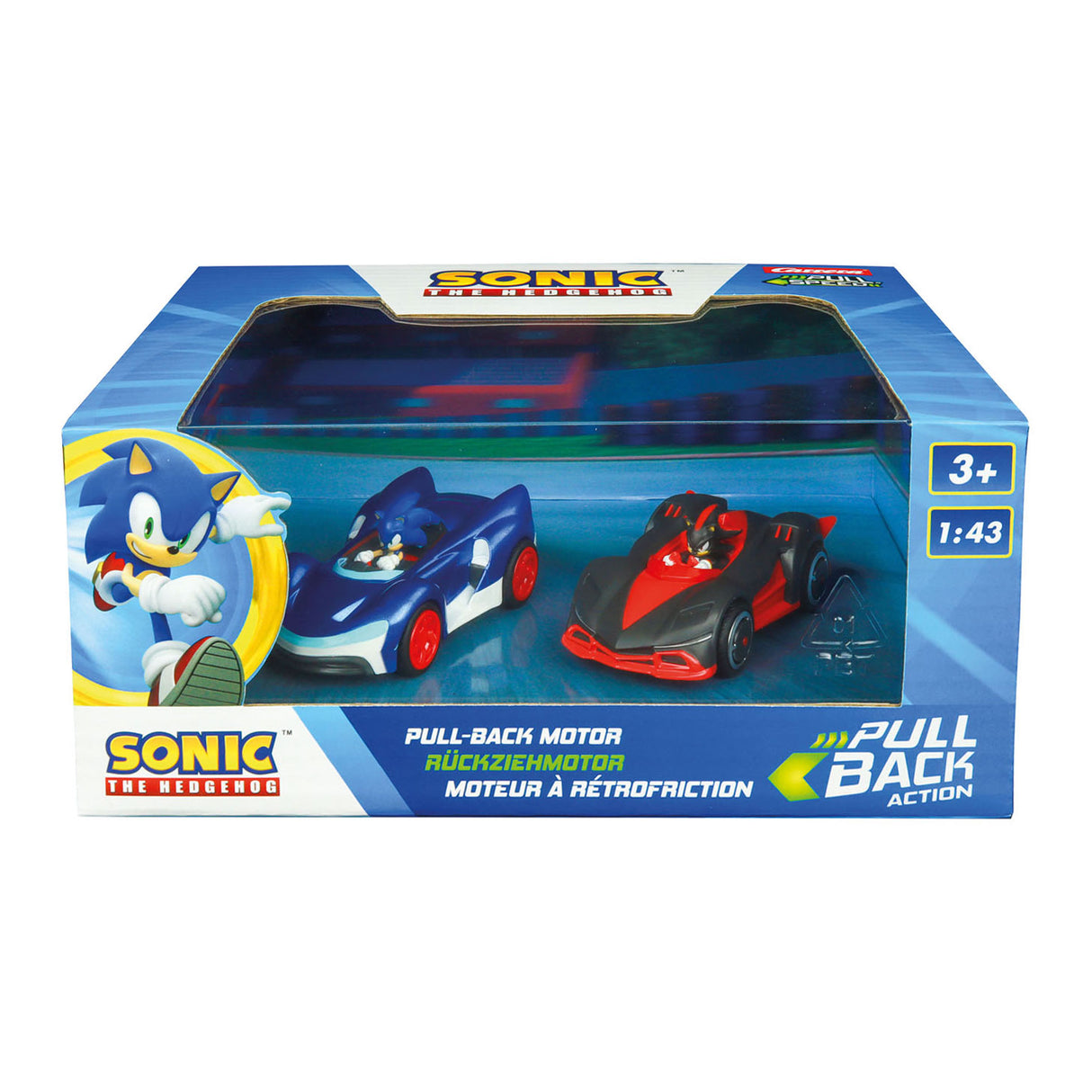 Træk Auto Team Sonic Racing tilbage - Sonic Vs. Shadow Twinpack