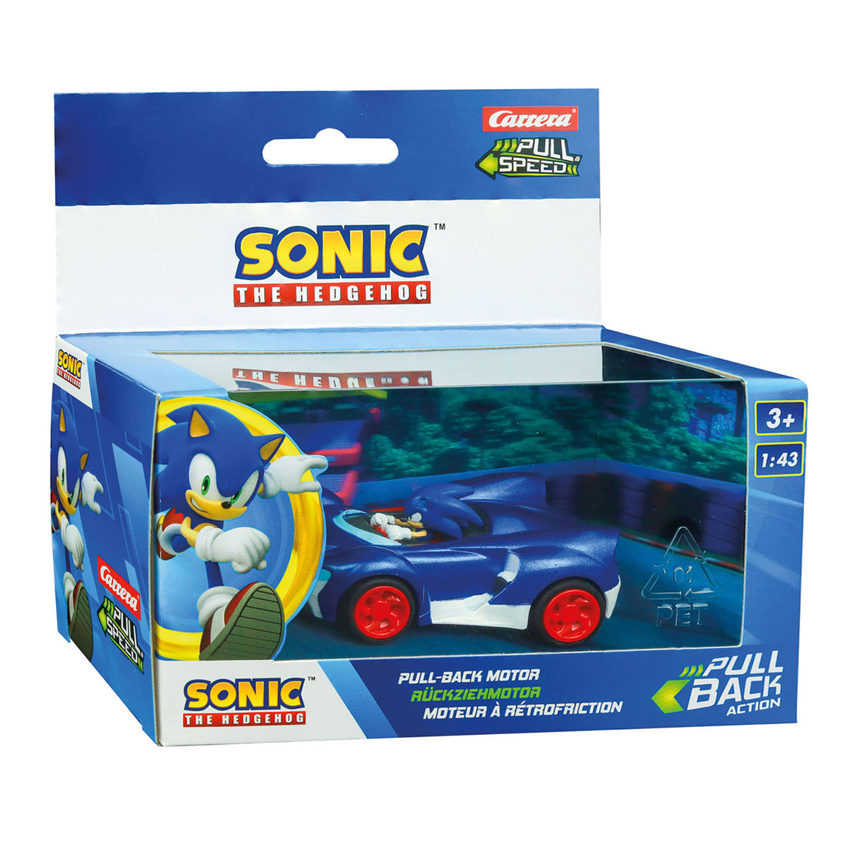 Tirez en arrière Auto Team Sonic Racing - Sonic Speed ​​Star